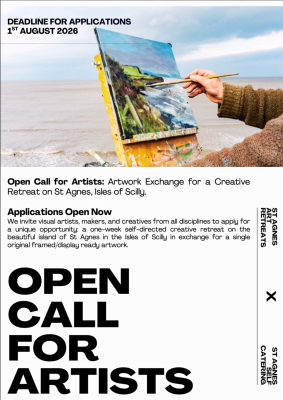 Open Call for Artists - One week self-directed residency in exchange for artwork